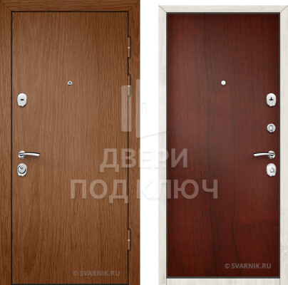 Входная уличная дверь с ламинатом с установкой ДПК-7978