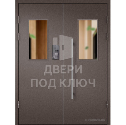 Входная дверь для подъезда с окном и домофоном, цена ДПК-13717
