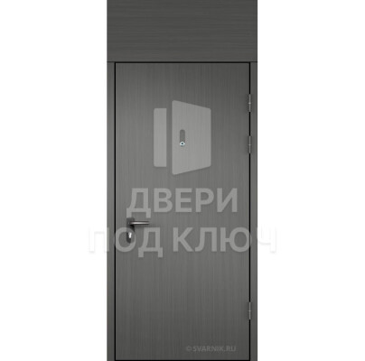 Металлическая дверь с фрамугой и виноритом ДПК-14784